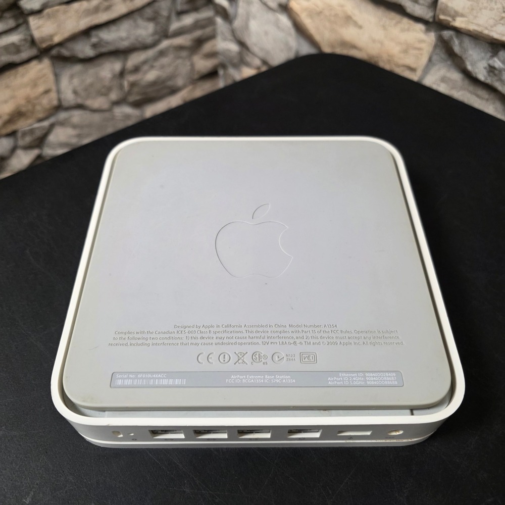 Apple AirPort Extreme Base Station A1354 GOOD Dual-Band Wireless Router Untested - Picture 12 of 13